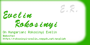 evelin rokosinyi business card